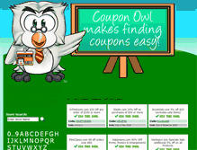 Tablet Screenshot of couponowl.com